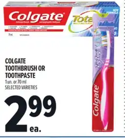 Metro COLGATE TOOTHBRUSH OR TOOTHPASTE offer