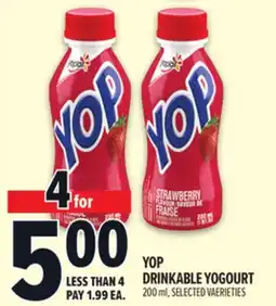 Metro YOP DRINKABLE YOGOURT offer