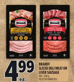 Metro BRANDT SLICED DELI MEAT OR LIVER SAUSAGE offer