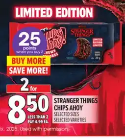 Metro STRANGER THINGS CHIPS AHOY offer