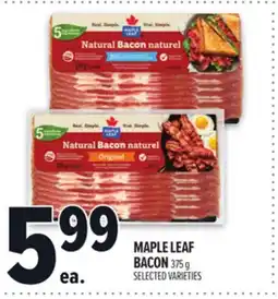 Metro MAPLE LEAF BACON offer