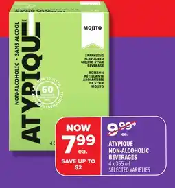 Metro ATYPIQUE NON-ALCOHOLIC BEVERAGES offer