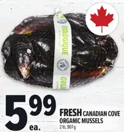 Metro FRESH CANADIAN COVE ORGANIC MUSSELS offer