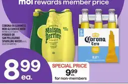 Metro CORONA OR GUINNESS NON-ALCOHOLIC BEER offer