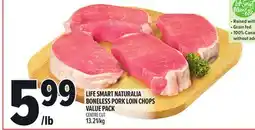 Metro LIFE SMART NATURALIA BONELESS PORK LOIN CHOPS VALUE PACK offer