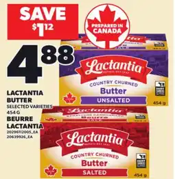 Independent Grocer LACTANTIA BUTTER, 454 G offer
