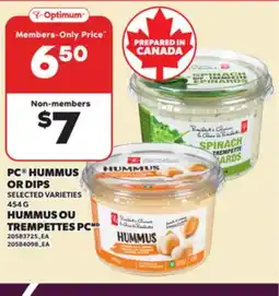 Independent Grocer PC HUMMUS OR DIPS, 454 G offer