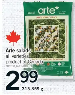 Fortinos ARTE SALADS, 315-359 G offer