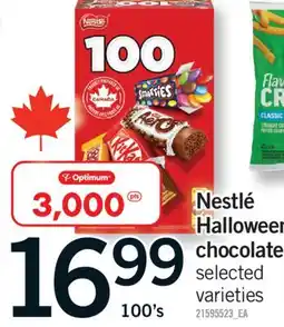 Fortinos NESTLÉ HALLOWEEN CHOCOLATE, 100'S offer