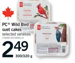 Fortinos PC WILD BIRD SUET CAKES, 300/320 g offer