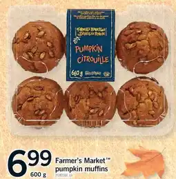 Fortinos FARMER'S MARKET PUMPKIN MUFFINS, 600 G offer