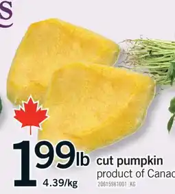 Fortinos CUT PUMPKIN offer