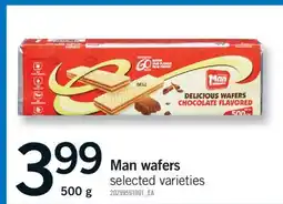 Fortinos MAN WAFERS, 500 G offer