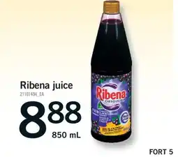 Fortinos RIBENA JUICE, 850 ML offer