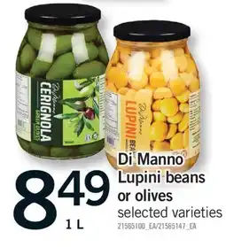 Fortinos DI MANNO LUPINI BEANS OR OLIVES, 1 L offer