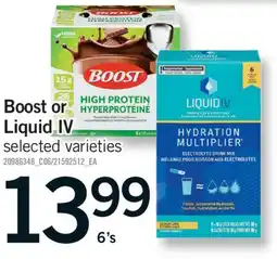Fortinos BOOST OR LIQUID IV, 6'S offer