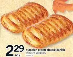 Fortinos PUMPKIN CREAM CHEESE DANISH, 65G offer