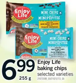 Fortinos ENJOY LIFE BAKING CHIPS, 255 G offer