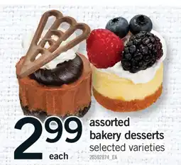 Fortinos ASSORTED BAKERY DESSERTS offer