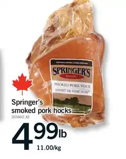 Fortinos SPRINGER'S SMOKED PORK HOCKS offer