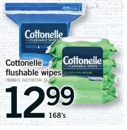 Fortinos COTTONELLE FLUSHABLE WIPES, 168's offer
