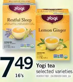 Fortinos YOGI TEA, 16's offer