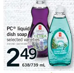 Fortinos PC LIQUID DISH SOAP, 638/739 mL offer