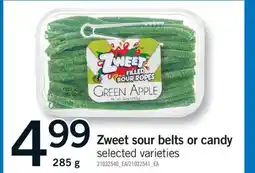 Fortinos ZWEET SOUR BELTS OR CANDY, 285 G offer