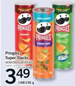 Fortinos PRINGLES SUPER STACKS SUPER, 148/156 g offer