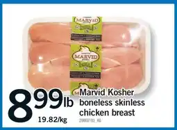 Fortinos MARVID KOSHER BONELESS SKINLESS CHICKEN BREAST offer