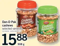 Fortinos DAN-D PAK CASHEWS, 908 G offer