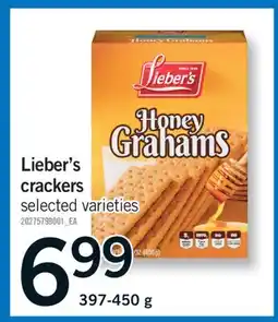 Fortinos Lieber's crackers, 397-450 g offer