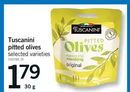 Fortinos TUSCANINI PITTED OLIVES, 30 G offer