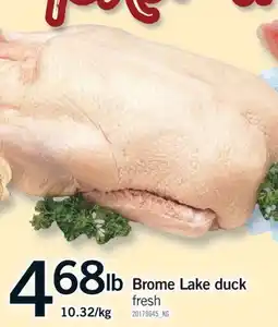 Fortinos BROME LAKE DUCK offer