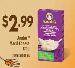 Fortinos ANNIES MAC & CHEESE, 170G offer