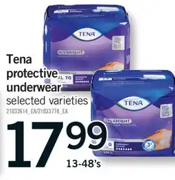 Fortinos TENA PROTECTIVE UNDERWEAR, 13-48's offer