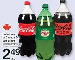Fortinos COCA-COLA OR CANADA DRY SOFT DRINKS, 2 L offer