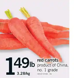 Fortinos RED CARROTS offer