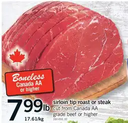 Fortinos SIRLOIN TIP ROAST OR STEAK offer
