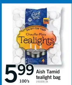 Fortinos AISH TAMID TEALIGHT BAG, 100'S offer