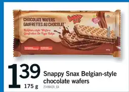 Fortinos SNAPPY SNAX BELGIAN-STYLE CHOCOLATE WAFERS, 175 G offer