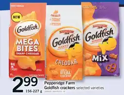 Fortinos PEPPERIDGE FARM GOLDFISH CRACKERS, 156-227 G offer