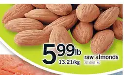 Fortinos RAW ALMONDS offer
