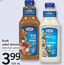 Fortinos KRAFT SALAD DRESSING, 425 ML offer