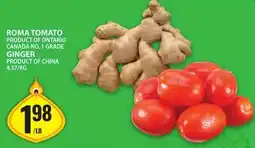 Food Basics ROMA TOMATO | GINGER offer