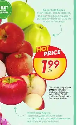 Sobeys Honeycrisp, Ginger Gold or McIntosh Apples - Apple Fest offer