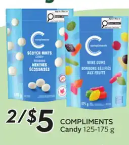 Sobeys COMPLIMENTS Candy offer