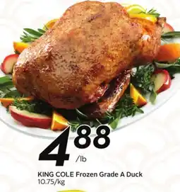 Sobeys KING COLE Frozen Grade A Duck offer