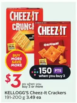 Sobeys KELLOGG'S Cheez-It Crackers offer
