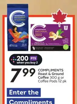 Sobeys COMPLIMENTS Roast & Ground Coffee offer